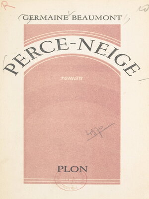 cover image of Perce-neige